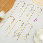 Crystal Suncatcher, 6 Pack Garden Suncatchers Small Trellis for Potted Plants Indoor Plant Trellis Sun Catchers Decoration for Garden Home Window
