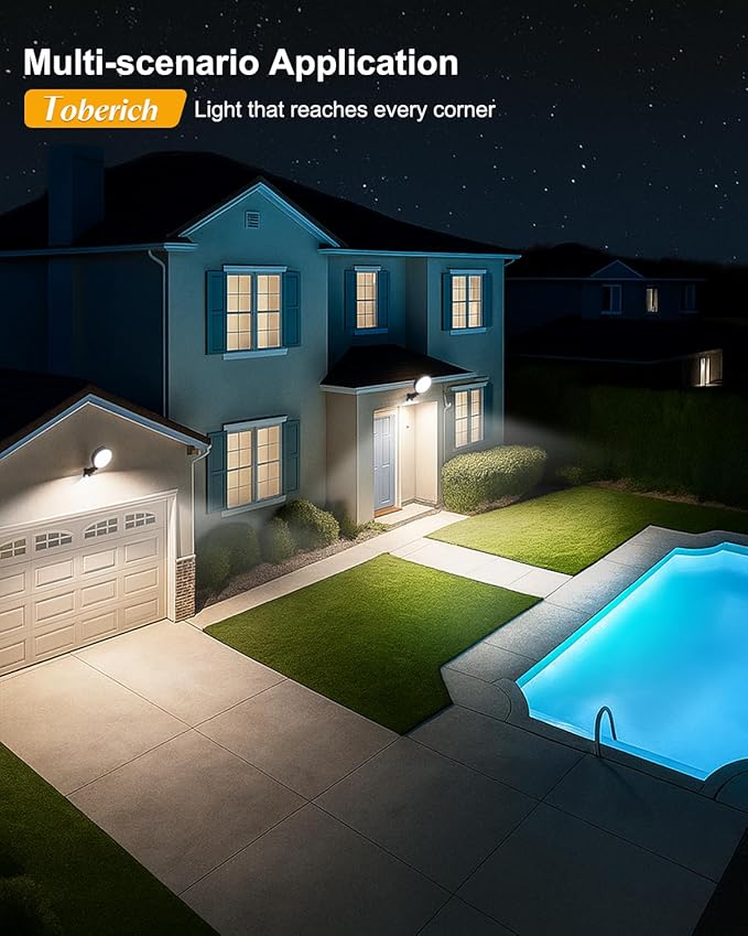 LED Barn Light 2 Packs, 150W 20000LM Yard Area Lights Dusk to Dawn Outdoor Lighting with Upgraded Photocell 6500K Adjustable Angle Daylight IP66 Waterproof Street Lights for Farmhouse/Garage