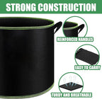1-Pack 100 Gallon Plant Grow Bags, Thickened Nonwoven Fabric Pots with Handles,Sturdy Garden Planters Aeration Gardening Container to for Plants, Vegetables, and Flowers