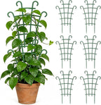 6PCS Plant Support Stakes, Stackable Plant Trellis for Indoor Climbing Plants, Small Plastic Support for Pothos & Hoya Houseplants Flower Plant Support, Potted Plant Trellis for Houseplants