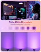 EDISHINE PAR38 Purple & Orange LED Flood Light Bulbs Outdoor, Dimmable LED Light Bulb, 18W(120W Equivalent), Outdoor Weatherproof Light Bulb for Party, E26 Base, 2 Pack