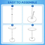 Bistro Pub Table 2 Pack 40 Inch Height Cocktail Table Round – 40in