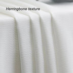 Non-See-Through White Privacy Sheer Cafe Curtains 84 inches Long 2 Panels, 52" Wide Rod Pocket Window Drapes for Hallway Classroom Dorm Room Gym Room Living Room Bedroom