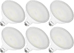 Sunco 6 Pack Outdoor Flood Light Bulbs, PAR38 LED Flood Lights Waterproof, 1800 LM, 15W (150W Equivalent), 3000K Warm White, Dimmable, E26 Base, Wet Rated UL.