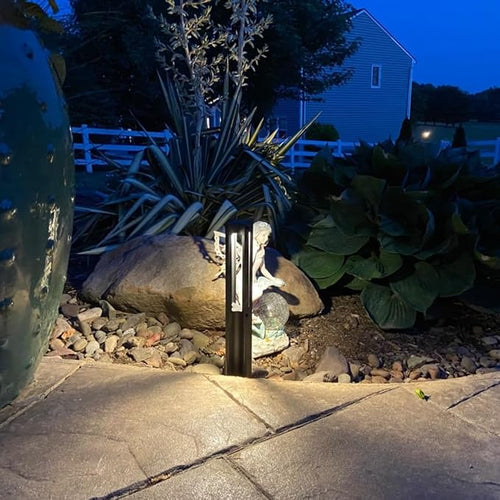 12-Pack Low Voltage Path Lights – 3000K Warm White, Black