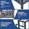 Garden Tool Storage Rack, 55-Tool Capacity, Heavy-Duty Steel, Black