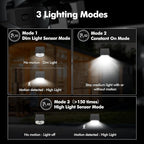 AloftSun Solar Motion Sensor Outdoor Lights,Waterproof Motion Sensor Spot Lights- 30 LED/3 Modes Solar Powered Spotlights,Landscape Lighting for Yard and Garden, Cool White,4 Pack