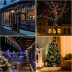 String Lights, 32 Tubes 768 LEDs Multicolor Outdoor Icicle Lights