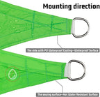 LOVE STORY Right Triangle 12'x24'x26.8' Waterproof Sun Shade Sail Canopy UV Block for Outdoor Patio Backyard Carport,Fruit Green(We Make Custom Size)