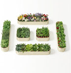 6-Pack 18” Tall Galvanized Raised Garden Beds – New Home Garden Layout, Fits 300 Sq Ft Backyard, 10x2x1.5 & 4x4x1.5 ft Metal Planter Raised Beds Set for Vegetable, Herb & Flower - Sand Beige