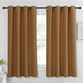 Bedroom Curtain 63 inch Length – Gold Brown, W52 x L63, 1 Panel