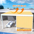 Artpuch Outdoor Pergola Shade Cover 4x23 FT Sun Shade Cloth with Grommets Sand 90% UV Protection Canopy Patio Privacy Screen (Customized Available)