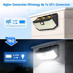 Aootek Solar Lights Outdoor 182 LEDs 2500Lm Solar Motion Sensor Lights IP65 Waterpro of with Wide Anglefor Patio Garden Garage Yard Front Door(2pack)