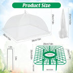 6 Sets Strawberry Plant Supports with Mesh Plant Cover,Strawberry Growing Racks with Metal Plant Nails and Storage bag for Strawberry Vegetables，Used to protect strawberries and keep them clean