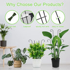 Plant Trellis for Potted Plants 2p, Larger 23in Garden Trellis for Climbing Plants Indoor Outdoor, Rustproof House Plant Support Stakes for Pothos Hoya Ivy Flower