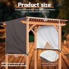 Universal Pergola Replacement Canopy Outdoor Canopy Shade Cover Waterproof Shade Top Cover for Outdoor Patio Porch Backyard(16 x 7 ft,Coffee)