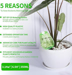 8 Pcs Plant Watering Globes Self Watering Planter Insert Plants Top Fill Water Device Plastic Water Bulbs Slow Release Terracotta for Plants, Green