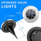 SOLPEX Solar Lights Outdoor Waterproof, 12 Pack Solar Ground Lights, Solar Garden Lights Landscape Lighting for Pathway Driveway Patio Backyard Walkway (Cool White)