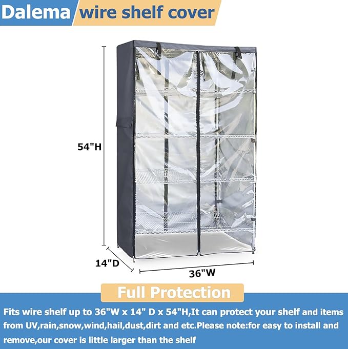 Waterproof Shelf Cover, 600D Heavy Duty Dustproof