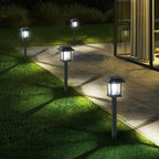 Greluna Solar Lights Outdoor,12 Pack 6000K Waterproof Auto On/Off Solar Pathway Lights for Your Garden, Landscape, Path, Yard, Patio, Driveway,Walkway Decor