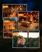 String Lights, 150 FT Warm White LED, Shatterproof and Waterproof