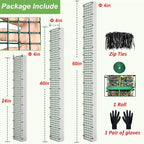 60"/40"/24" Metal Moss Pole, D Shape Sphagnum Moss Pole, Moss Poles for Climbing Plants, Monstera, Indoor Climbing Plants (1 Each of 60" 40" 24")