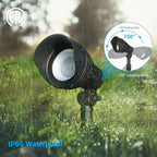 DEWENWILS LED Low Voltage Landscape Lights, 14W 540LM 3000K 12V Aluminum Outdoor Spotlight, IP65 Waterproof Landscape Lighting for Yard, Garden, House, Tree, Lawn, 4 Pack