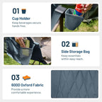 TIMBER RIDGE Hammock Camping Chair with Adjustable Backrest, Heavy Duty Folding Hammock Chair Supports 300lbs, Portable Hammock Chair for Camping, Travelling and Patio, Blue