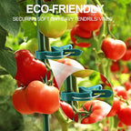 40 Pcs Plant Support Clips,Flower and Vine,Garden Tomato Plant Support Clips for Supporting Stems,Vines Grow Upright Climbing,Tool for Straightening,Tomato Cage,Trellis. 2 Sizes in one Pack