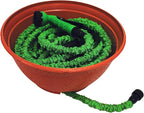 EMSCO Expandable Hose Hider – Expandable Hose Storage Pot – Rustic Terra Cotta