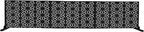 Oakland Living 6 ft. X 4 ft. Black Freestanding Metal Privacy Screen Room Divider