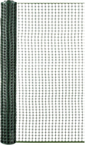 Decorative Garden Fence Netting, 4 x 50 ft Green Plastic Mesh