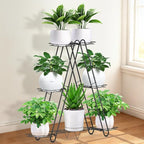 Heavy Duty Metal Plant Stand, Indoor Outdoor Plant Shelf & Rack - 3 Tiers 7 Pots, Plant Holder for Plants/Flowers/Planters, for Living Room Home Corner Patio & Garden