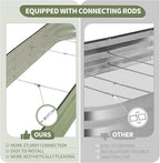 Galvanized Raised Garden Bed - 8x2x1FT Metal Planter Boxes Outdoor | Oval Steel Raised Bed Kit for Gardening with Protective Tape, Bracing Rods, Gloves for Vegetables, Flower, Herb (Green)