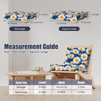Cushion Covers 8 Pack Stretch Fit Daisy Flower Patio Slipcovers