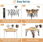 10x10 Pop Up Gazebos on Clearance 11x11 Canopy Tent Easy Up – Coffee