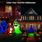Spotlight Outdoor – 120V Plug-In, 6500K Cool White LED Landscape Lighting with RGB Purple 4 Color Lenses for Yard, Garden, Lawn & Tree Decor on Holidays&Everyday, IP67 Waterproof (1 Pack,Green)
