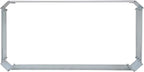 Sunnydaze 11.75" H Raised Metal Garden Bed - Galvanized Raised Garden Bed Outdoor for Vegetables and Flowers - Woodgrain - 4' x 2' Silver