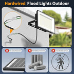 Onforu 200W LED Flood Lights Outdoor, 18000LM Bright Security Light, IP66 Waterproof Outdoor LED Lights, 6500K Daylight White Floodlight for Garage, Yard, Garden, Stadium, Playground, Arena(2 Pack)