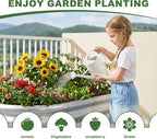 AHEONLAR 3 Pack 4×2×1.5ft Galvanized Raised Garden Beds Outdoor, Sturdy Planter Boxes for Vegetables, Fruits, Flowers and Plants, Easy Assembly, Silver