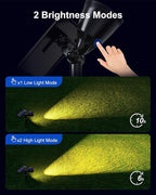 Solar Powered Spot Lights Outdoor Waterproof Super Bright LED Yard Spotlights for Tree, Flag, Lawn, Sculpture, Dusk to Dawn Landscape Uplighting for Outside House Wall Garden Backyard Walkway Driveway
