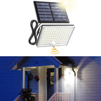 SUPERDANNY Solar Motion Sensor Outdoor Flood Lights with 113 Bright LEDs, Dusk to Dawn Outside Flood Lights with 16ft Cable IP65 Waterproof, Security Light for Garden Barn Porch 1 Pack