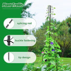 Trellis for Climbing Plants Outdoor, 2 Pack 73inch Tall Plants Trellis Support Metal Garden Trellis for Vegetables Flowers Plants Vine Support