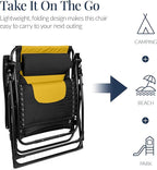 Oversized Padded Zero Gravity Chair – Black
