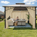 HolidayIdeas Rod Pocket Outdoor Patio Curtains Waterproof 6 Pcs 54x120 Inch- - Image 2