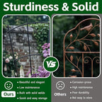 4 Pack 23'' Indoor Plant Trellis for Potted Plants Climbing, Outdoor Metal Garden Trellis Houseplants Flowers Vine Ivy,Fan Shape, Black