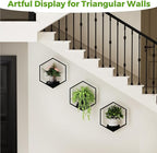 Wall Planters for Indoor Plants, Plant Frames Wall Decor Living Room Plant Stand Hanging Wall Plants Holder to Hold Large Pots Wall Plant Hanger Window Plant Shelves for Outdoor Entryway