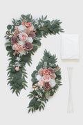 Artificial Flowers Wedding Arch Swag Kit, Dusty Rose, 26 Ft Draping
