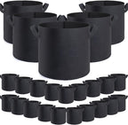 GROWTNT 7 Gallon Grow Bags 24 Pack,7 Gallon Fabric Pots,Garden Bags to Grow Vegetables,Planter Bag for Vegetables,Garden Pots with Two Handles.