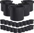 GROWTNT 5 Gallon Grow Bags 24 Pack,5 Gallon Fabric Pots,Garden Bags to Grow Vegetables,Planter Bag for Vegetables,Garden Pots with Two Handles.